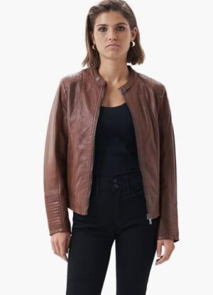 Chaqueta de mujer piel