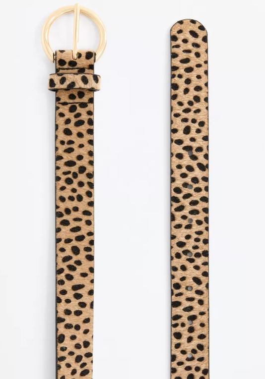 Cinturón animal print