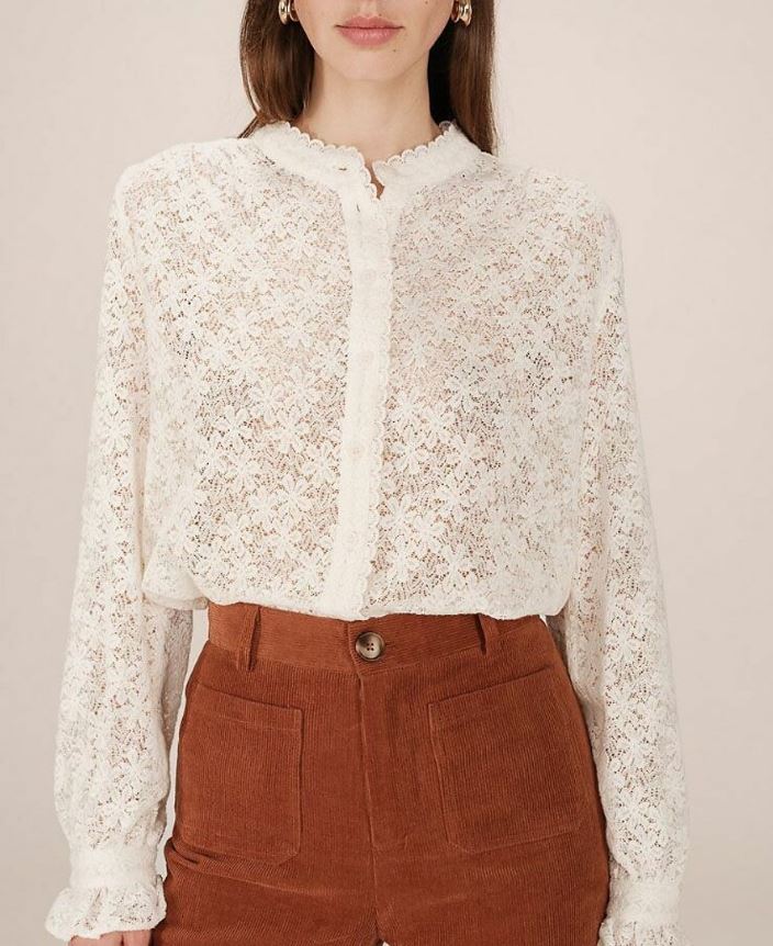 Blusa de encaje
