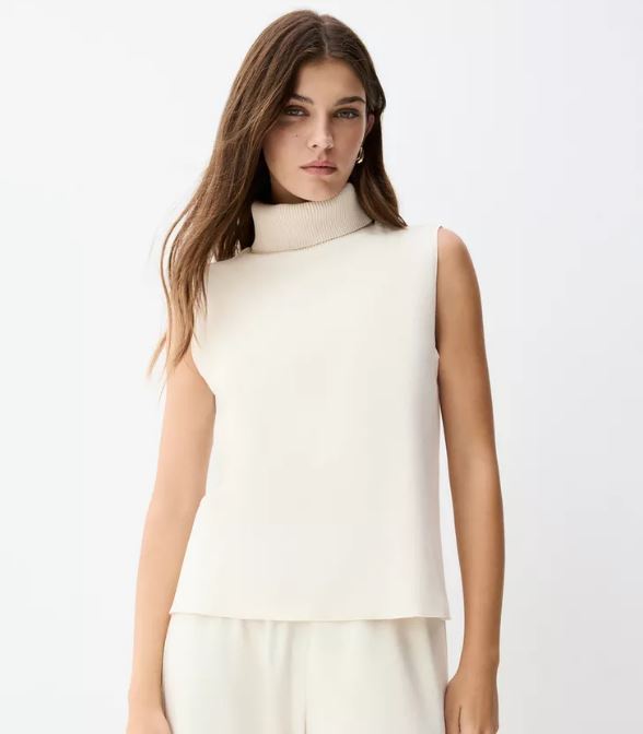 Top cuello vuelto