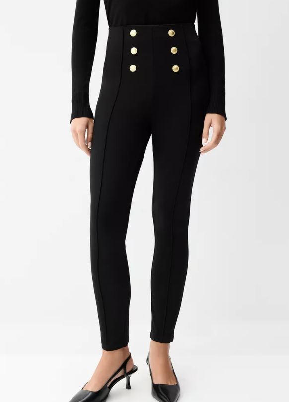 Leggin botones metálicos