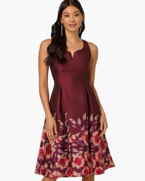 Vestido cuello redondo