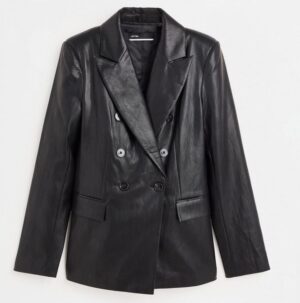 Blazer efecto piel
